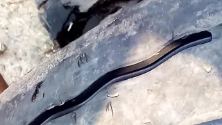 Cutting truck tire tread