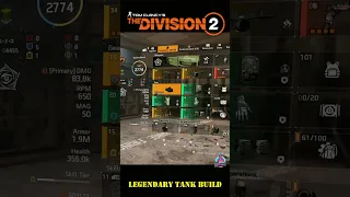 LEGENDARY SOLO GROUP PVE TANK BUILD! | THE DIVISION 2 | SOLO GROUP LEGENDARY BUILD #shorts