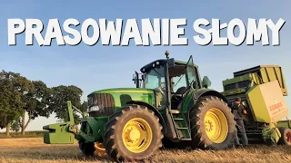 Prasowanie słomy żytniej | John deere 6920 / Claas Variant 180 RC | Kilka słów od Taty