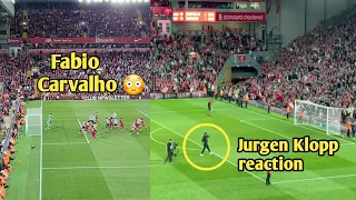 😱Jurgen Klopp reaction to Fabio Carvalho Last Minute goal vs Newcastle