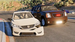 محاكي الحوادث - على مين الخطأ 🤷🏻‍♂️🔥 beamNG drive - realistic crashes