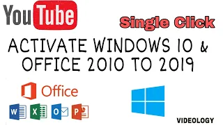 Activate Windows 10(20H2) 2021 & MS Office in a single click Part 2 ||VIDEOLOGY||