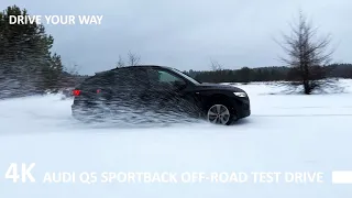 AUDI Q5 OFF ROAD TEST DRIVE // SNOW, SAND, MUD // DRIVING FUN AND EXPERIENCE