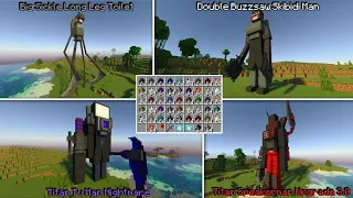 ADDON BARU SKIBIDI TOILET TERKEREN DI MINECRAFT! MENJADI TITAN DAN PLUNGER CAMERAMAN DI MINECRAFT!