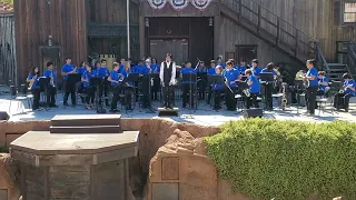 Dolores Huerta middle school band (from city of Burbank) Performance at Knotts Berry Farm 4-21-23