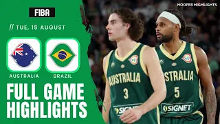 Australia vs Brazil Full Game Highlights | Aug 15 | 2023 FIBA World Cup