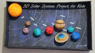 How to make 3D Solar System Project for Science Fair or School