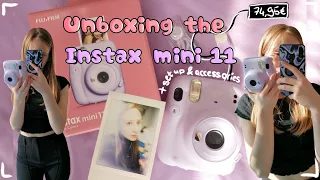 Unboxing the INSTAX MINI 11 + set-up and accessories (2022) 📸✨