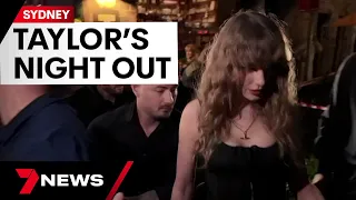 Sunrise Guest waterbombed as he reveals details of Taylor Swift's night in Sydney | 7 News Australia