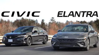 Battle of Ubers! 2024 Hyundai Elantra Vs 2024 Honda Civic Vs...