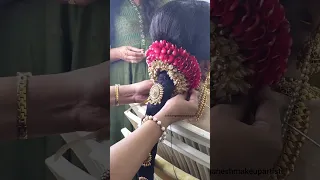 Traditional Muhurtham Hairstyle | Best Bridal Packages | Contact 7358529010 #chennaimua