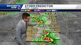 Drying out Wednesday, storm chances return late Thursday