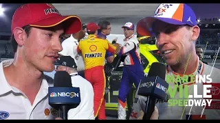 Denny Hamlin, Joey Logano tussle on pit road at Martinsville | NASCAR Cup Series