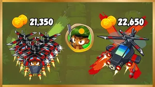 Tier 4 VS Tier 3 Military Towers (Same Price Comparison) | BTD6