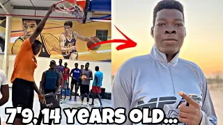 Meet the 7'9, 14 YEAR OLD Nigerian Prospect: Abiodun Adegoke! Next Shaq/Wilt?