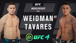 Letting UFC 4 Predict the Chris Weidman VS Brad Tavares Fight | UFC 292