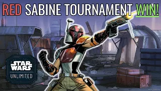 I Won A Box With Double Red Sabine! Star Wars Unlimited TCG Decklist and Tournament Report