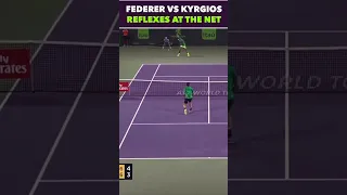 FEDERER VS KYRGIOS REFLEXES AT THE NET #tennis #shorts