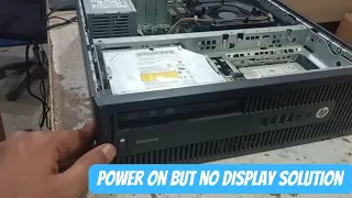 Fix-Hp PC Turn On But No Display Solution - Hp Elitedesk 705 G2 sff Power on but no display solution