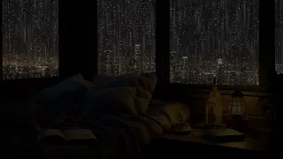 Instant Deep Sleep With Heavy Rain On Window At Night, Goodbye To Insomnia, Effective Rain Sound