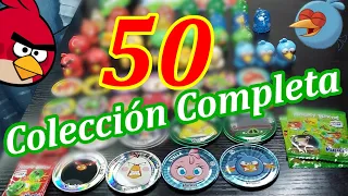 50 Caps y Figuras Angry Birds Vuala Sorpresa Coleccion Completa