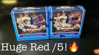 New Release!! 2022 Topps Chrome Sapphire *Big Contract Red /5!*
