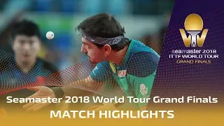 Timo Boll vs Liang Jingkun | 2018 ITTF World Tour Grand Finals Highlights (R16)