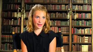 The Book Thief: Sophie Nelisse "Liesel" On Set Movie Interview | ScreenSlam