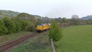 Network Rail Class 97s 304/303 Thrash on Colas' FIRST EVER Cambrian Log 29.04.22 | I Like Transport