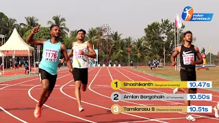 Men's 100m Final — All India Inter University Athletics Championship 2022