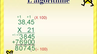 La multiplication de nombres décimaux