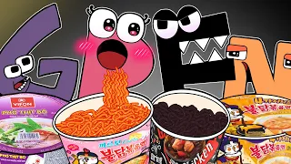 Convenience Store Food Mukbang VS Rainbow Friends & Alphabet Lore COMPLETE EDITION! 5 | ASMR