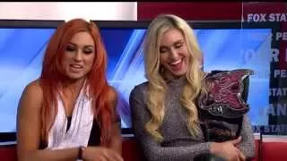 WWE Smackdown Interview with WWE Charlotte and Becky Lynch at FOX43