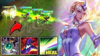 LUX, BUT EVERY LASER IS A SORAKA ULT THAT HEALS MY TEAM (MOONSTONE BUILD)