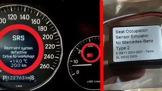 Решение Ошибка SRS - Restraint System Defective на Mercedes / Удаление ошибки SRS Mercedes W211