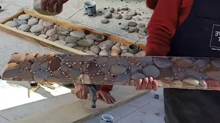 How to make a natural and decorative stone panel.