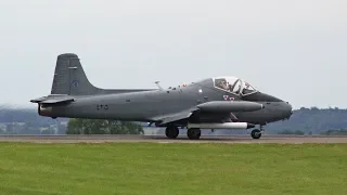 BAC Strikemaster CLOSES Newcastle Airport runway (Sunderland Airshow 2019)