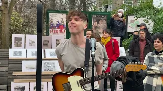 The Big Push band playing Watch Out! Busking in Brighton UK 12