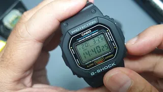 Unboxing & Cara setting G-Shock DW-5600E-1VDF (indonesia)