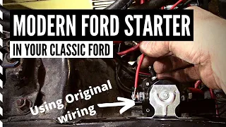 How to Wire Ford Mini Starter using Original Solenoid