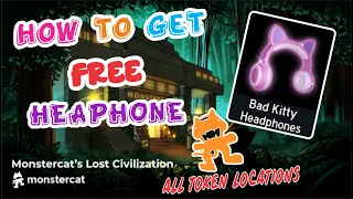 HOW TO GET BAD KITTY HEADPHONES | MONSTERCAT TOKEN LOCATIONS | NEW LIMITED ITEM IN ROYALE HIGH