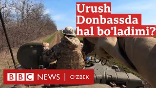 Украина: Уруш тақдири ҳал бўладиган Донбасcдан репортаж BBC News O'zbek