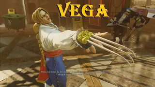 Street Fighter V ALL VEGA Character Cutscenes Story Mode (Doug Erholtz)