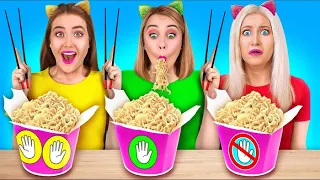 1000 LAYERS FOOD CHALLENGE || Crazy Food Hacks! Giant VS Tiny Food For 24 Hours by 123 GO! Series