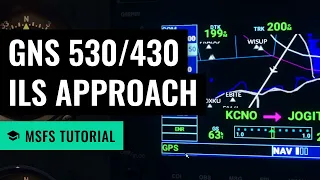 MSFS: ILS Approach - Cessna 172 + Garmin 530/430 - Microsoft Flight Simulator