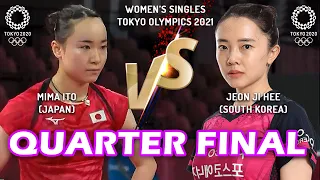 Mima Ito vs Jeon Ji Hee | Women's Single Table Tennis Olympics 2021