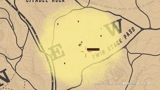 Карта сокровищ Скала Ситадел (все места) в Red Dead Redemption 2 Online PC