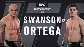 EA Sports UFC 2 - Cub Swanson vs Brian Ortega UFC Fight Night 123 Full Fight Simulation