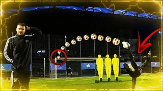 FUSSBALL CHALLENGE mit BESTRAFUNG ☠️☠️ VOLLEYS, FREISTÖßE & FALLRÜCKZIEHER