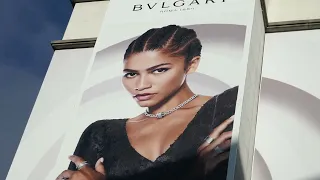 Actress Zendaya Bvlgari Jewelry Billboard Los Angeles California USA March 1, 2024 Dune Part 2